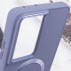 TPU чохол Bonbon Metal Style with MagSafe для Samsung Galaxy S22 Ultra Сірий / Lavender - фото