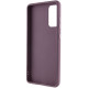 TPU чохол Bonbon Metal Style with MagSafe для Samsung Galaxy S22 Бордовий / Plum - фото