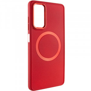 TPU чехол Bonbon Metal Style with MagSafe для Xiaomi Redmi Note 11 (Global) / Note 11S Красный / Red