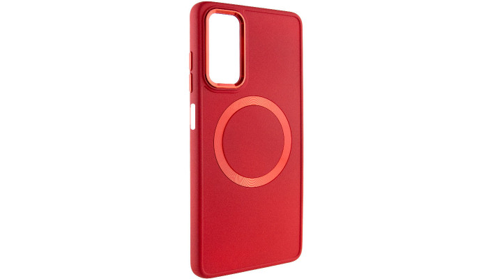 TPU чехол Bonbon Metal Style with MagSafe для Xiaomi Redmi Note 11 (Global) / Note 11S Красный / Red - фото