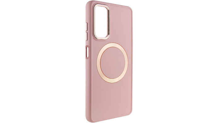 TPU чехол Bonbon Metal Style with MagSafe для Xiaomi Redmi Note 11 (Global) / Note 11S Розовый / Light Pink - фото