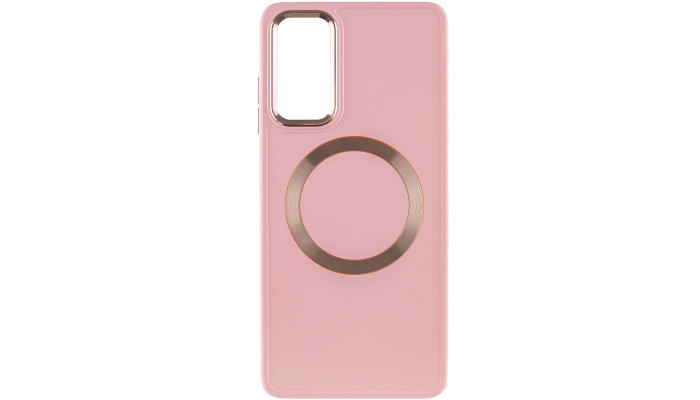 TPU чехол Bonbon Metal Style with MagSafe для Xiaomi Redmi Note 11 (Global) / Note 11S Розовый / Light Pink - фото