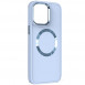 TPU чохол Bonbon Metal Style with MagSafe для Apple iPhone 14 (6.1") Блакитний / Mist Blue