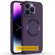 TPU чехол Bonbon Metal Style with MagSafe для Apple iPhone 14 (6.1") Фиолетовый / Dark Purple