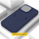 TPU чехол Bonbon Metal Style with MagSafe для Samsung Galaxy S23 Синий / Cosmos Blue - фото