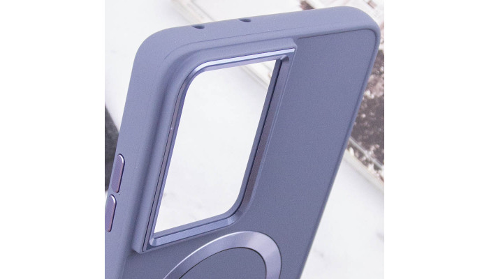 TPU чохол Bonbon Metal Style with MagSafe для Samsung Galaxy S23 Ultra Сірий / Lavender - фото