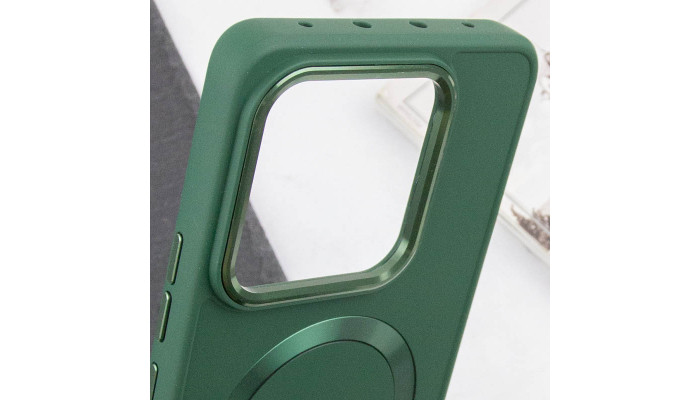 TPU чохол Bonbon Metal Style with MagSafe для Xiaomi 13 Pro Зелений / Army Green - фото