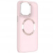 TPU чохол Bonbon Metal Style with MagSafe для Apple iPhone 15 (6.1") Рожевий / Light Pink