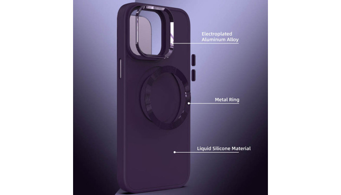 TPU чехол Bonbon Metal Style with MagSafe для Apple iPhone 15 (6.1