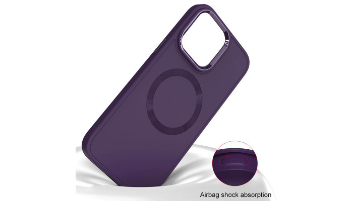 TPU чехол Bonbon Metal Style with MagSafe для Apple iPhone 15 (6.1