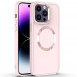 TPU чохол Bonbon Metal Style with MagSafe для Apple iPhone 15 Pro (6.1") Рожевий / Light Pink