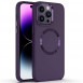 TPU чехол Bonbon Metal Style with MagSafe для Apple iPhone 15 Pro Max (6.7") Фиолетовый / Dark Purple