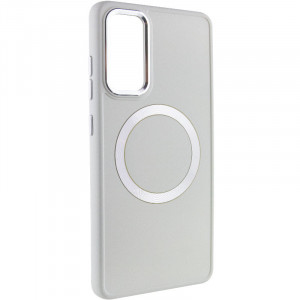 TPU чохол Bonbon Metal Style with MagSafe для Samsung Galaxy S23 FE Білий / White