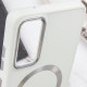 TPU чохол Bonbon Metal Style with MagSafe для Samsung Galaxy S23 FE Білий / White - фото