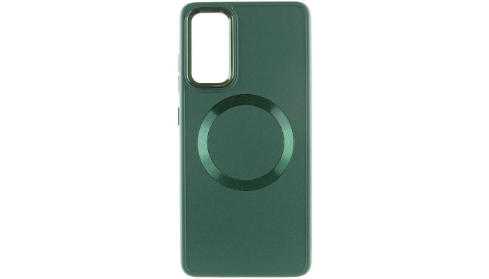 TPU чехол Bonbon Metal Style with MagSafe для Samsung Galaxy S23 FE Зеленый / Army Green - фото