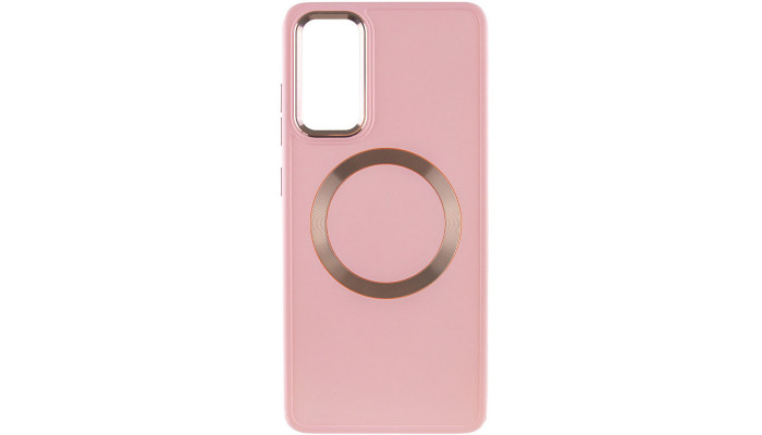 TPU чохол Bonbon Metal Style with MagSafe для Samsung Galaxy S23 FE Рожевий / Light Pink - фото