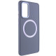 TPU чохол Bonbon Metal Style with MagSafe для Samsung Galaxy S23 FE Сірий / Lavender - фото