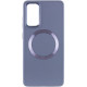 TPU чохол Bonbon Metal Style with MagSafe для Samsung Galaxy S23 FE Сірий / Lavender - фото