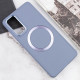 TPU чехол Bonbon Metal Style with MagSafe для Samsung Galaxy S23 FE Серый / Lavender - фото