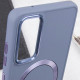 TPU чехол Bonbon Metal Style with MagSafe для Samsung Galaxy S23 FE Серый / Lavender - фото