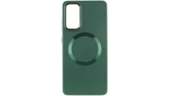 TPU чохол Bonbon Metal Style with MagSafe для Samsung Galaxy S24 Зелений / Army Green - фото