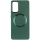 TPU чохол Bonbon Metal Style with MagSafe для Samsung Galaxy S24 Зелений / Army Green - фото