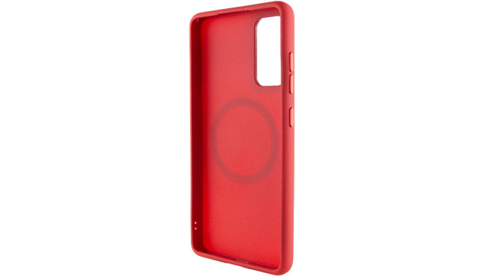 TPU чохол Bonbon Metal Style with MagSafe для Samsung Galaxy S24 Червоний / Red - фото