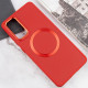 TPU чехол Bonbon Metal Style with MagSafe для Samsung Galaxy S24 Красный / Red - фото