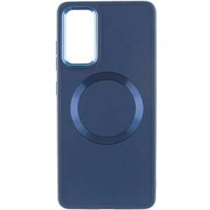 TPU чехол Bonbon Metal Style with MagSafe для Samsung Galaxy S24 Синий / Cosmos Blue