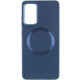 TPU чехол Bonbon Metal Style with MagSafe для Samsung Galaxy S24 Синий / Cosmos Blue - фото