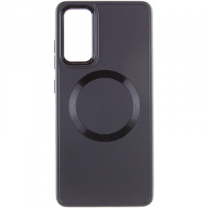 TPU чехол Bonbon Metal Style with MagSafe для Samsung Galaxy S24 Черный / Black