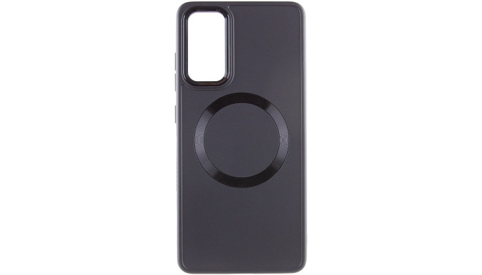 TPU чехол Bonbon Metal Style with MagSafe для Samsung Galaxy S24 Черный / Black - фото