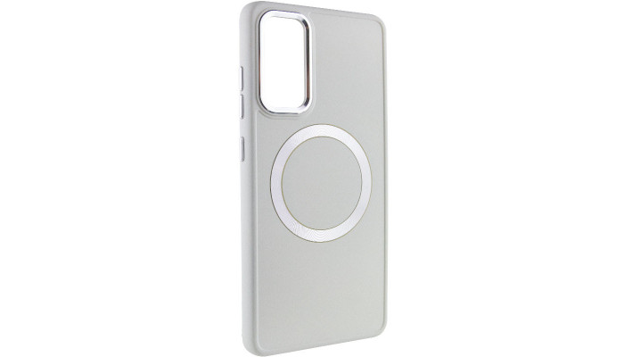 TPU чехол Bonbon Metal Style with MagSafe для Samsung Galaxy S24+ Белый / White - фото