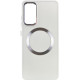 TPU чехол Bonbon Metal Style with MagSafe для Samsung Galaxy S24+ Белый / White - фото