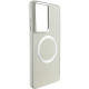 TPU чохол Bonbon Metal Style with MagSafe для Samsung Galaxy S24 Ultra Білий / White - фото