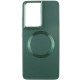 TPU чохол Bonbon Metal Style with MagSafe для Samsung Galaxy S24 Ultra Зелений / Army Green - фото