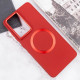 TPU чехол Bonbon Metal Style with MagSafe для Samsung Galaxy S24 Ultra Красный / Red - фото