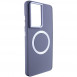 TPU чохол Bonbon Metal Style with MagSafe для Samsung Galaxy S24 Ultra Сірий / Lavender