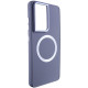 TPU чохол Bonbon Metal Style with MagSafe для Samsung Galaxy S24 Ultra Сірий / Lavender - фото