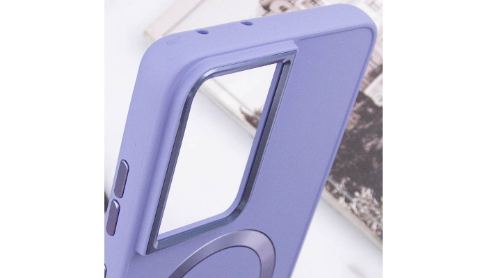 TPU чехол Bonbon Metal Style with MagSafe для Samsung Galaxy S24 Ultra Сиреневый / Dasheen - фото