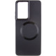 TPU чохол Bonbon Metal Style with MagSafe для Samsung Galaxy S24 Ultra Чорний / Black - фото