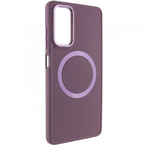 TPU чехол Bonbon Metal Style with MagSafe для Samsung Galaxy A15 4G/5G / M15 5G Бордовый / Plum