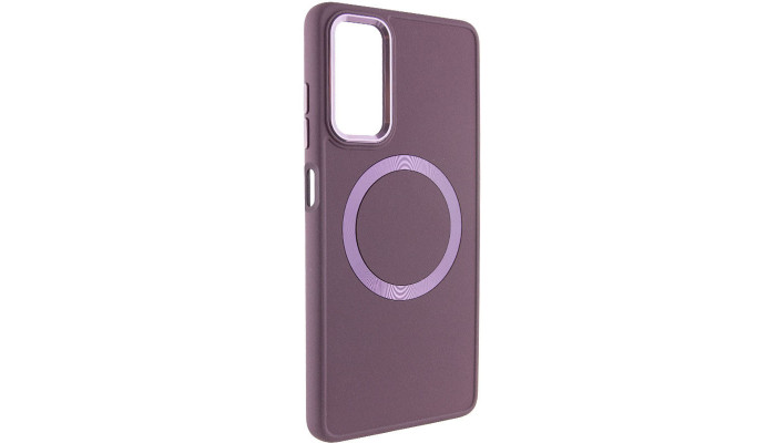 TPU чехол Bonbon Metal Style with MagSafe для Samsung Galaxy A15 4G/5G / M15 5G Бордовый / Plum - фото