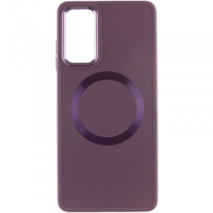 TPU чехол Bonbon Metal Style with MagSafe для Samsung Galaxy A15 4G/5G / M15 5G Бордовый / Plum