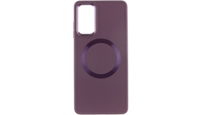 TPU чохол Bonbon Metal Style with MagSafe для Samsung Galaxy A15 4G/5G / M15 5G Бордовий / Plum - фото