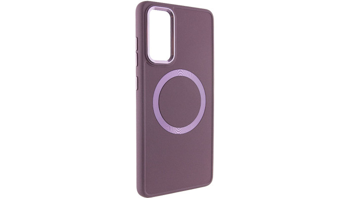 TPU чехол Bonbon Metal Style with MagSafe для Samsung Galaxy A25 5G Бордовый / Plum - фото