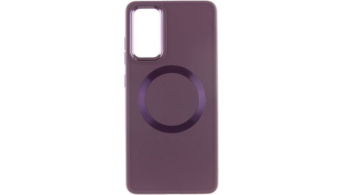 TPU чехол Bonbon Metal Style with MagSafe для Samsung Galaxy A25 5G Бордовый / Plum - фото