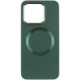 TPU чохол Bonbon Metal Style with MagSafe для Xiaomi 14 Зелений / Army Green - фото