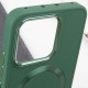 TPU чехол Bonbon Metal Style with MagSafe для Xiaomi 14 Зеленый / Army Green - фото