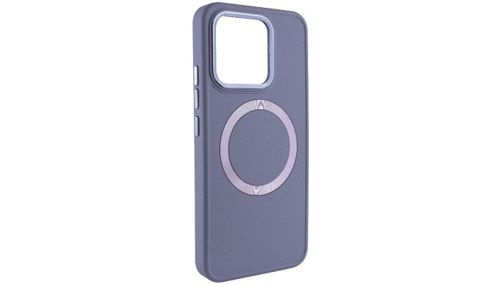 TPU чохол Bonbon Metal Style with MagSafe для Xiaomi 14 Сірий / Lavender - фото